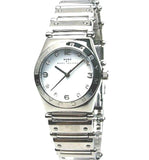 Buy Shop Marc Jacobs Amy White Dial Silver Steel Strap Watch for Women - MBM8518 USA Online