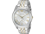 Buy Shop Emporio Armani Classic Quartz Silver Dial Two Tone Steel Strap Watch For Men - AR1824 USA Online