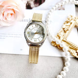 Buy Shop Guess Whisper Silver Dial Gold Mesh Bracelet Watch for Women - W1084L2 USA Online