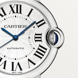 Buy Shop Cartier Ballon Bleu De Cartier Silver Dial Silver Steel Strap Watch for Women - WSBB0048 USA Online