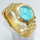 Buy Shop Marc Jacobs Amy Blue Dial Gold Steel Strap Watch for Women - MBM3220 USA Online