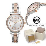 Buy Shop Michael Kors Sophie Chronograph Silver Dial Two Tone Steel Strap Watch For Women - MK3880 USA Online