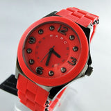 Buy Shop Marc Jacobs Pelly Red Dial Red Silicone Strap Watch for Women - MBM2590 USA Online