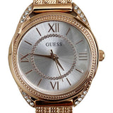 Buy Shop Guess Whisper Silver Dial Rose Gold Mesh Bracelet Watch for Women - W1084L3 USA Online