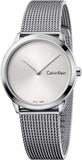 Buy Shop Calvin Klein Minimal SIlver Dial Silver Mesh Bracelet Watch for Women - K3M221Y6 USA Online