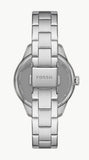 Buy Shop Fossil Rye Automatic Skeleton Silver Dial Silver Steel Strap Watch for Women - BQ3753 USA Online