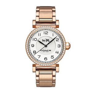 Buy Shop Coach Madison White Dial Rose Gold Steel Strap Watch for Women - 14502398 USA Online