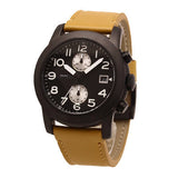 Marc Jacobs Larry Black Dial Tan Leather Strap Watch for Men - MBM5053