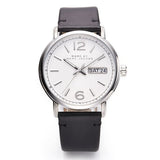 Buy Shop Marc Jacobs Fergus White Dial Black Leather Strap Watch for Men - MBM5076 USA Online