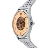 Buy Shop Emporio Armani Meccanico Multicolor Dial Silver Steel Strap Watch For Men - AR1922 USA Online