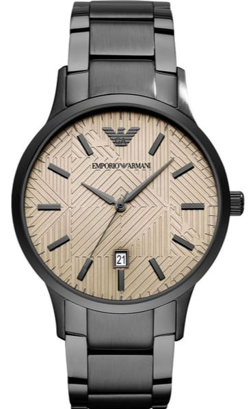 Buy Shop Emporio Armani Renato Quartz Grey Dial Grey Steel Strap Watch For Men - AR11120 USA Online
