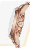 Buy Shop Michael Kors Bradshaw Chronograph Pink Dial Two Tone Steel Strap Watch For Women - MK6830 USA Online