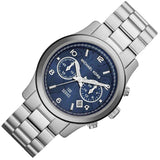Buy Shop Michael Kors Hunger Stop 100 Series Navy Blue Dial Silver Steel Strap Watch for Women - MK5814 USA Online