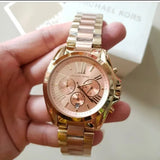 Buy Shop Michael Kors Bradshaw Gold Dial Two Tone Steel Strap Watch for Women - MK6359 USA Online