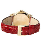 Buy Shop Burberry The City Gold Dial Red Leather Strap Watch for Women - BU9140 USA Online