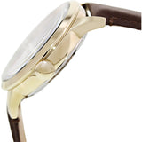 Buy Shop Fossil Townsman Automatic Skeleton Gold Dial Brown Leather Strap Watch for Men - ME3043 USA Online