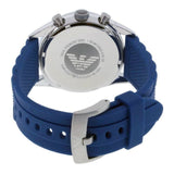 Buy Shop Emporio Armani Chronograph Blue Dial Blue Rubber Strap Watch For Men - AR5864 USA Online