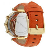Buy Shop Michael Kors Parker Champagne Dial Orange Leather Strap Watch for Women - MK2279 USA Online