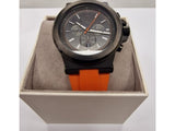 Buy Shop Michael Kors Dylan Chronograph Grey Dial Orange Rubber Strap Watch for Men - MK8296 USA Online