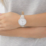 Buy Shop Fossil Jacqueline White Dial Beige Leather Strap Watch for Women - ES3793 USA Online