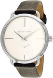 Buy Shop Michael Kors Portia Quartz White Dial Black Leather Strap Watch For Women - MK2658 USA Online