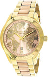 Buy Shop Michael Kors Layton Rose Gold Dial Gold Stainless Steel Strap Watch for Women - MK6476 USA Online