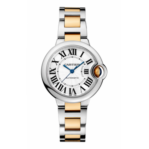 Buy Shop Cartier Ballon Bleu de Cartier Silver Dial Two Tone Steel Strap Watch for Women - W2BB0030 USA Online