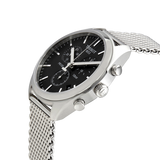 Buy Shop Tissot PR 100 Chronograph Black Dial Silver Mesh Bracelet Watch For Men - T101.417.11.051.01 USA Online