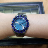Buy Shop Marc Jacobs Amy Purple Dial Black Steel Strap Watch for Women - MBM3224 USA Online