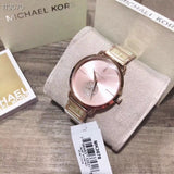 Buy Shop Michael Kors Portia Quartz Rose Gold Dial Rose Gold Steel Strap Watch For Women - MK3678 USA Online