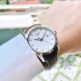 Buy Shop Tissot T Classic Couturier Chronograph White Dial Brown Leather Strap Watch For Men - T035.410.16.031.00 USA Online