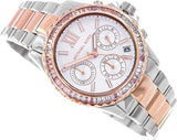 Buy Shop Michael Kors Everest Chronograph White Dial Two Tone Steel Strap Watch For Women - MK7214 USA Online