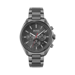 Buy Shop Hugo Boss Distinct Grey Dial Gren Steel Strap Watch for Men - 1513858 USA Online
