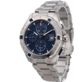 Tag Heuer Aquaracer Caliber 16 Automatic Chronograph Blue Dial Silver Steel Strap Watch for Men - CAY2112.BA0927