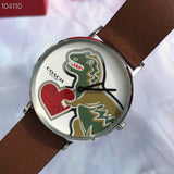 Buy Shop Coach Perry White Dial Brown Leather Strap Watch for Women - 14503514 USA Online