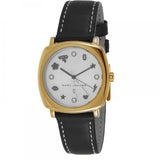 Buy Shop Marc Jacobs Mandy White Dial Black Leather Strap Watch for Women - MJ1564 USA Online