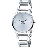 Buy Shop Calvin Klein Stately Silver Dial Silver Steel Strap Watch for Women - K3G2312W USA Online