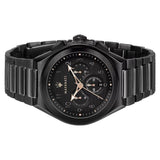 Maserati Triconic Quartz Black Dial Black Steel Strap Watch For Men - R8873639003