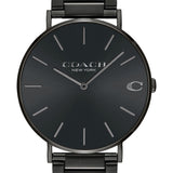 Coach Charles Black Dial Black Steel Strap Watch for Men - 14602431