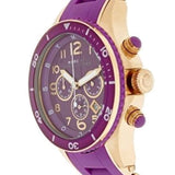 Buy Shop Marc Jacobs Rock Chronograph Purple Dial Purple Silicone Strap Watch for Women - MBM2576 USA Online