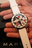 Buy Shop Marc Jacobs Miss Marc Flower White Dial White Silicone Strap Watch for Women - MBM5513 USA Online