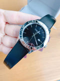 Buy Shop Calvin Klein Steady Black Dial Black Leather Strap Watch for Women - K7Q211C1 USA Online