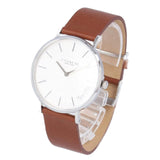 Coach Charles Silver Dial Brown Leather Strap Watch for Men - 14602152