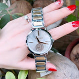 Buy Shop Michael Kors Silver Dial Two Tone Steel Strap Watch for Women - MK3679 USA Online