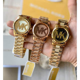 Buy Shop Michael Kors Runway Gold Dial Gold Steel Strap Watch for Women - MK5473 USA Online