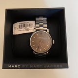 Buy Shop Marc Jacobs Baker Brown Dial Silver Steel Strap Watch For Women - MBM3329 USA Online