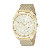 Buy Shop Tommy Hilfiger Mia Gold Dial Gold Mesh Bracelet Watch for Women - 1781488 USA Online