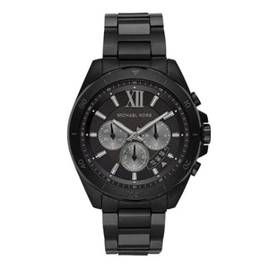 Buy Shop Michael Kors Brecken Chronograph Black Dial Black Steel Strap Watch For Men - MK8858 USA Online