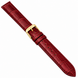 Buy Shop Michele Deco Gold Dial Red Leather Strap Watch For Women - MWW06V000017 USA Online