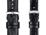 Buy Shop Tissot Carson Premium Silver Dial Black Leather Strap Watch For Men - T122.410.16.033.00 USA Online